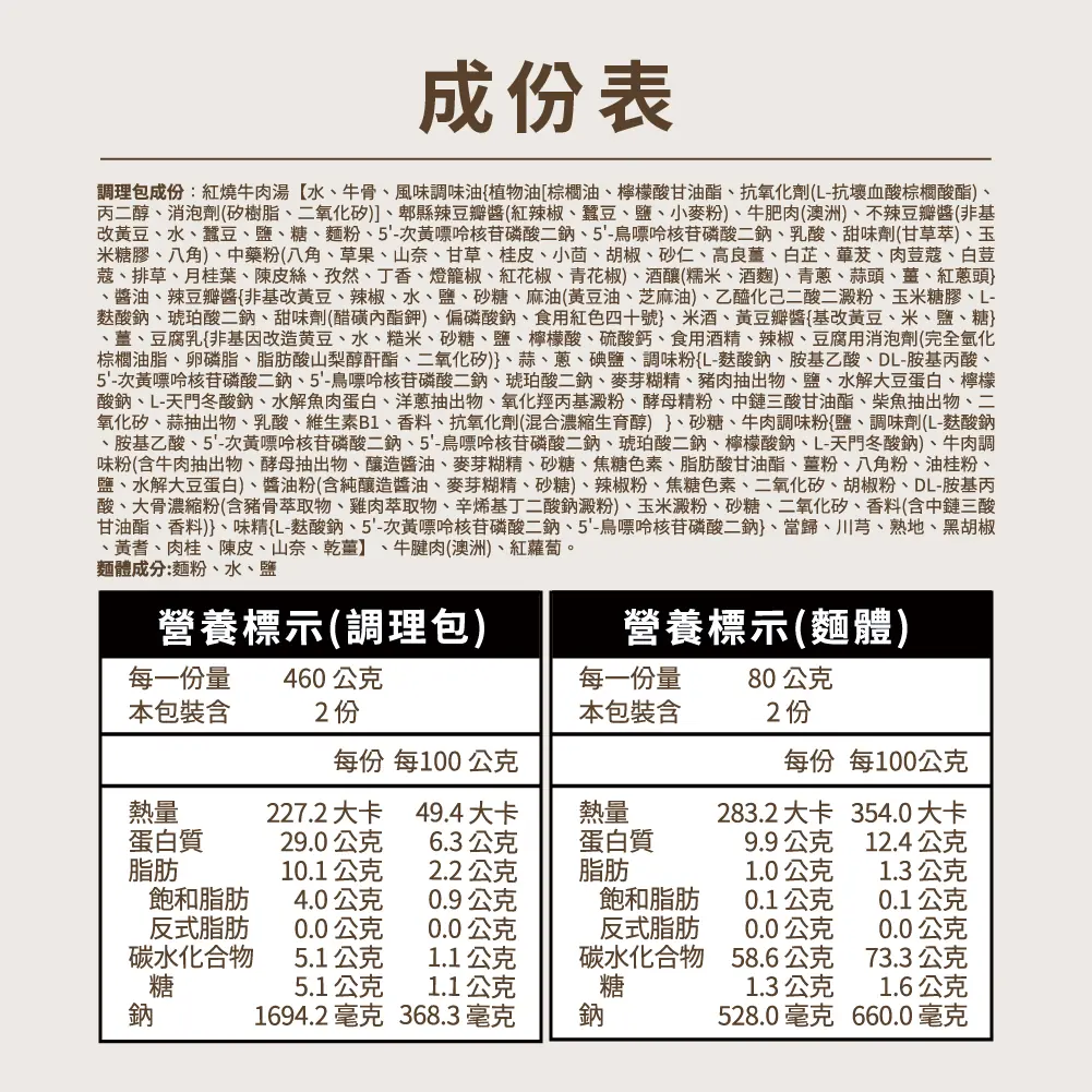 【段純貞】清韻紅燒牛肉麵 (1080g/2入/盒) 常溫:圖片 4
